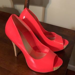 Jessica Simpson hot pink heels. Size 7.5